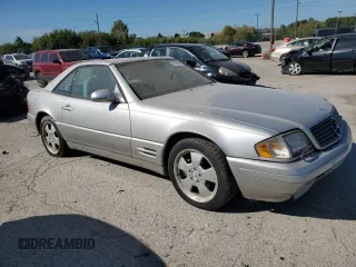 2000 Mercedes-Benz SL-Class with VIN WDBFA68F7YF190504, listed as a Copart auction lot 71000714 with 0 mi miles and Clean Title. Bid and sale history available at carsss.com. Image 4.