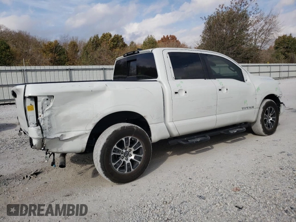 2024 Nissan Titan SV with VIN 1N6AA1EC6RN100286, listed as a Copart auction lot 78082024 with 24,336 mi miles and Salvage title. Bid and sale history available at DreamBid. Image 3.