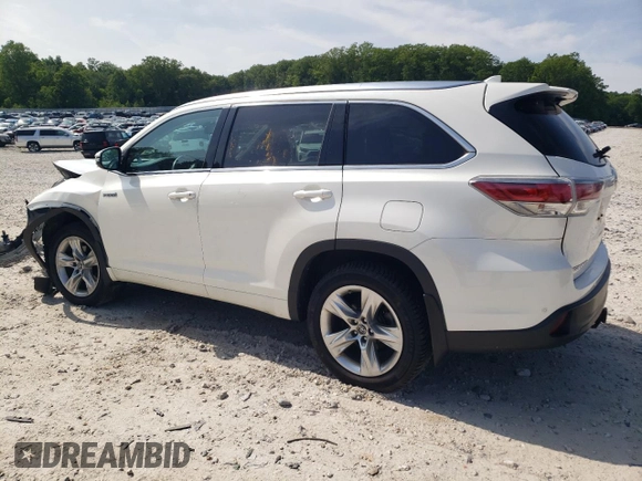 2016 Toyota Highlander Limited with VIN 5TDDCRFH6GS014938, listed as a Copart auction lot 61283725 with 122,063 mi miles and Salvage title. Bid and sale history available at DreamBid. Image 2.