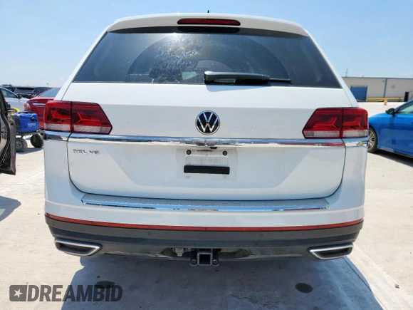 2021 Volkswagen Atlas SEL with VIN 1V2ER2CA5MC523416, listed as a Copart auction lot 59365685 with 80,297 mi miles and Salvage title. Bid and sale history available at DreamBid. Image 6.