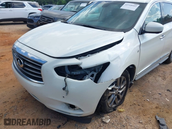 2015 Infiniti QX60 with VIN 5N1AL0MM2FC533155, listed as a IAAI auction lot 42318943 with 197,033 mi miles and . Bid and sale history available at DreamBid. Image 6.