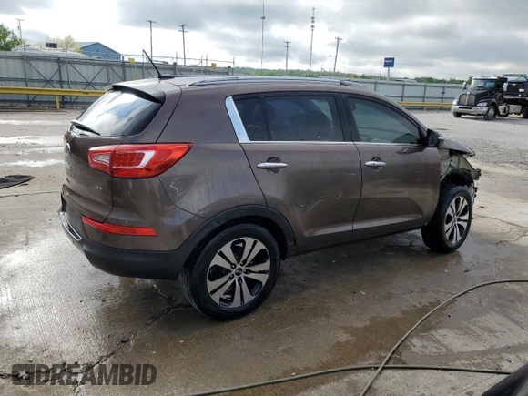 2012 Kia Sportage EX with VIN KNDPCCA27C7206841, listed as a Copart auction lot 54396565 with 155,093 mi miles and Salvage title. Bid and sale history available at DreamBid. Image 3.