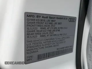 2024 Audi RS Q8 z VIN WU1ARBF19RD015644, wystawiony jako Copart lot #80569264 z przebiegiem 131 mil mil oraz Szkoda całkowita • Salvage title. Historia ofert i sprzedaży dostępna na DreamBid. Obrazek 13.