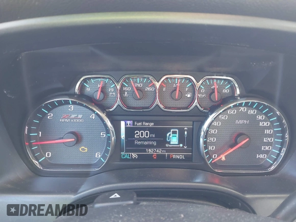 2018 Chevrolet Silverado 1500 LT with VIN 3GCUKREC3JG504431, listed as a IAAI auction lot 41609921 with 192,742 mi miles. Bid and sale history available at carsss.com. Image 7.
