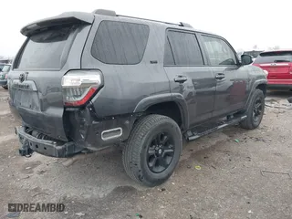 2020 Toyota 4Runner SR5 with VIN JTEBU5JR2L5779671, listed as a IAAI auction lot 41572359 with 87,458 mi miles. Bid and sale history available at carsss.com. Image 4.
