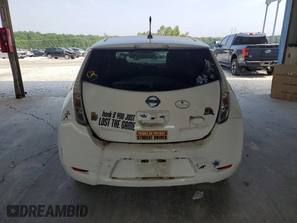 2013 Nissan LEAF SL with VIN 1N4AZ0CP8DC422580, listed as a Copart auction lot 62541685 with 109,264 mi miles and Clean title. Bid and sale history available at DreamBid. Image 6.