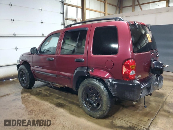 2002 Jeep Liberty Limited with VIN 1J4GL58K62W358660, listed as a Copart auction lot 61719985 with 195,873 mi miles and Salvage title. Bid and sale history available at DreamBid. Image 2.