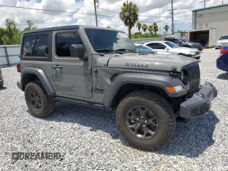 2022 Jeep Wrangler Willys Sport with VIN 1C4GJXANXNW210785, listed as a Copart auction lot 59355275 with 25,887 mi miles and Salvage title. Bid and sale history available at DreamBid. Image 4.