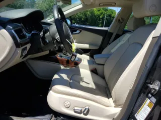 2016 Audi A7 3.0 Premium Plus with VIN WAUWGAFC4GN019254, listed as a Copart auction lot 61287554 with 95,036 mi miles and Salvage Title. Bid and sale history available at carsss.com. Image 7.
