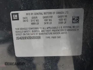 2013 Buick Regal Turbo Premium 1 z VIN 2G4GS5EV2D9250308, wystawiony jako IAAI lot #41667017 z przebiegiem 68 243 mil mil oraz . Historia ofert i sprzedaży dostępna na DreamBid. Obrazek 9.