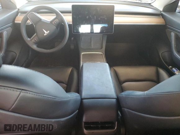 2021 Tesla Model 3 Long Range with VIN 5YJ3E1EB1MF925764, listed as a Copart auction lot 53283255 with 47,432 mi miles and Salvage Title. Bid and sale history available at carsss.com. Image 8.