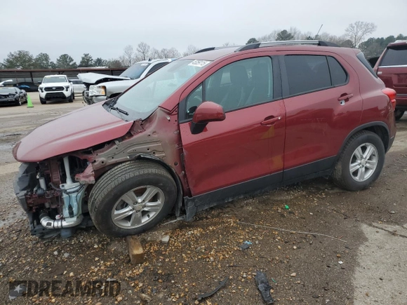 2021 Chevrolet Trax LT with VIN KL7CJPSM1MB362039, listed as a Copart auction lot 45359115 with 108,710 mi miles and Salvage title. Bid and sale history available at DreamBid. Image 1.