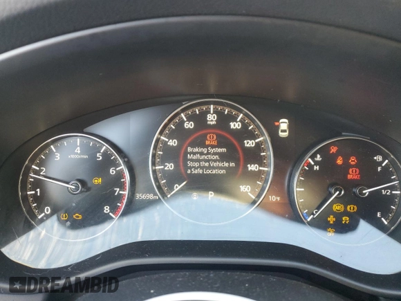 2023 Mazda 3 Premium Plus with VIN 3MZBPBEY5PM381086, listed as a Copart auction lot 87050334 with 35,698 mi miles and Salvage Title. Bid and sale history available at DreamBid. Image 9.