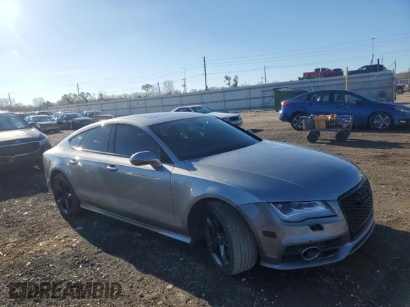 2014 Audi S7 Prestige with VIN WAUW2AFC1EN088768, listed as a Copart auction lot 80258884 with 99,538 mi miles and Clean Title. Bid and sale history available at carsss.com. Image 4.