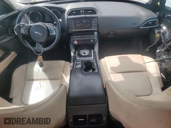2017 Jaguar XE 25t Premium with VIN SAJAD4BG2HA969557, listed as a Copart auction lot 50980635 with 145,558 mi miles and Salvage Title. Bid and sale history available at carsss.com. Image 8.