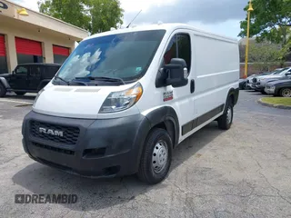 2019 Ram ProMaster Cargo with VIN 3C6TRVAG5KE505805, listed as a IAAI auction lot 42199708 with 110,826 mi miles and . Bid and sale history available at carsss.com. Image 18.