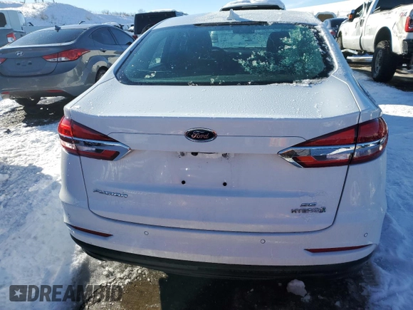 2019 Ford Fusion Hybrid SE with VIN 3FA6P0LU2KR216395, listed as a Copart auction lot 73071552 with 21,922 mi miles. Bid and sale history available at carsss.com. Image 6.