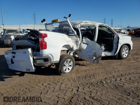 2024 Chevrolet Silverado 1500 LT with VIN 1GCPACED2RZ170782, listed as a Copart auction lot 87597725 with Not Provided miles and Salvage Title. Bid and sale history available at DreamBid. Image 3.