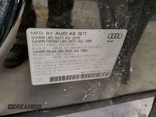 2017 Audi SQ5 Premium Plus with VIN WA1CCAFP7HA100322, listed as a Copart auction lot 45464645 with 65,793 mi miles and Salvage Title. Bid and sale history available at carsss.com. Image 14.