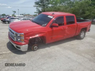2015 Chevrolet Silverado 1500 LT with VIN 3GCUKREH8FG116887, listed as a Copart auction lot 54676424 with 112,097 mi miles and Salvage Title. Bid and sale history available at DreamBid. Image 1.