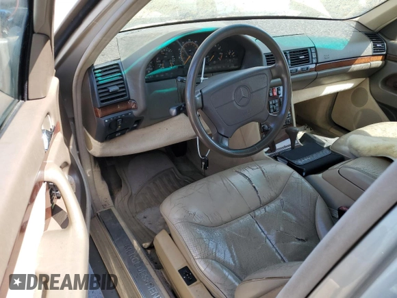 1995 Mercedes-Benz S with VIN WDBGA43E9SA220971, listed as a Copart auction lot 70834144 with Not Provided miles and Clean Title. Bid and sale history available at DreamBid. Image 8.