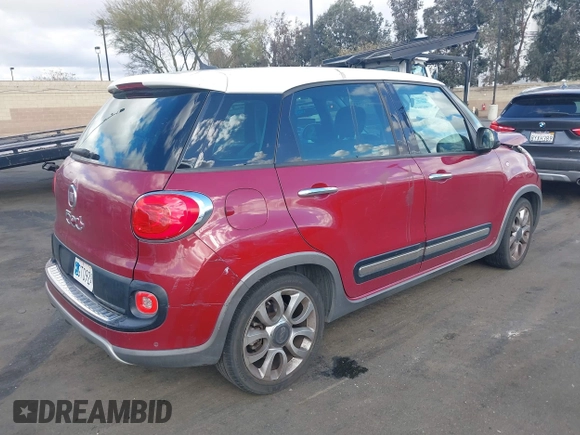 2016 FIAT 500L Trekking with VIN ZFBCFADH4GZ037918, listed as a IAAI auction lot 41436241 with 133,801 mi miles. Bid and sale history available at carsss.com. Image 4.