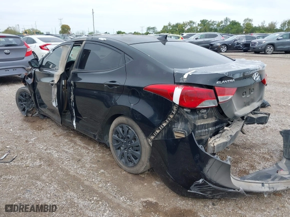 2012 Hyundai Elantra GLS with VIN KMHDH4AE6CU334263, listed as a IAAI auction lot 40390061 with 1 mi miles. Bid and sale history available at carsss.com. Image 3.