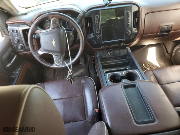 2015 Chevrolet Silverado 1500 High Country with VIN 3GCUKTEJ7FG496644, listed as a Copart auction lot 77672654 with 0 mi miles and Salvage Title. Bid and sale history available at carsss.com. Image 8.