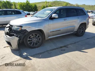 2018 Jeep Grand Cherokee High Altitude with VIN 1C4RJFCT4JC179222, listed as a Copart auction lot 59574555 with 76,778 mi miles and Salvage title. Bid and sale history available at DreamBid. Image 1.