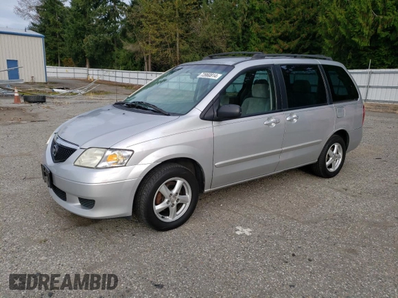 2003 Mazda MPV LX z VIN JM3LW28A130376514, wystawiony jako Copart lot #73960814 z przebiegiem 212 903 mil mil oraz Szkoda całkowita • Salvage title. Historia ofert i sprzedaży dostępna na DreamBid. Obrazek 1.