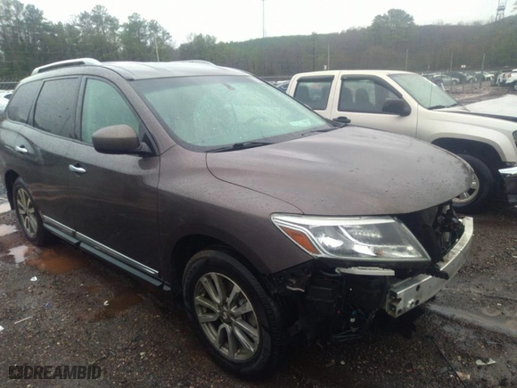 2016 Nissan Pathfinder S with VIN 5N1AR2MN2GC606299, listed as a IAAI auction lot 38882064 with 187,191 mi miles. Bid and sale history available at carsss.com. Image 19.
