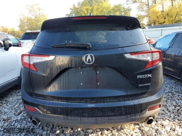 2020 Acura RDX w/Advance Pkg with VIN 5J8TC2H7XLL006572, listed as a Copart auction lot 80480514 with 166,156 mi miles and Salvage Title. Bid and sale history available at carsss.com. Image 6.