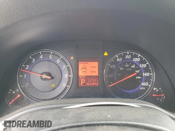 2008 Infiniti G35 Sedan x with VIN JNKBV61F68M262091, listed as a Copart auction lot 46885625 with 127,371 mi miles and Salvage Title. Bid and sale history available at carsss.com. Image 9.