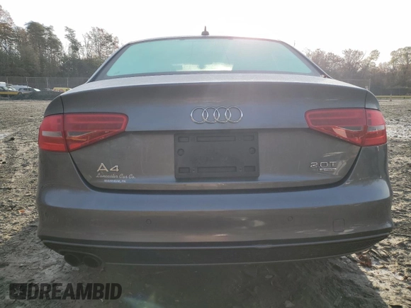 2014 Audi A4 Premium Plus with VIN WAUFFAFL2EN019432, listed as a Copart auction lot 80569484 with 90,881 mi miles and Salvage Title. Bid and sale history available at carsss.com. Image 6.