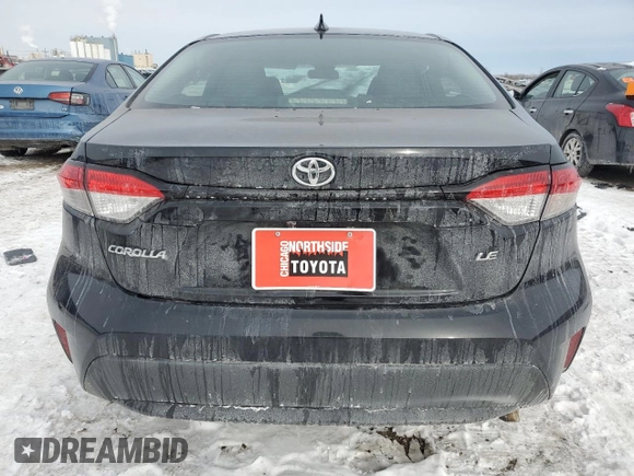 2021 Toyota Corolla LE with VIN 5YFEPMAE4MP259122, listed as a Copart auction lot 44757505 with 66,485 mi miles and Salvage Title. Bid and sale history available at carsss.com. Image 6.
