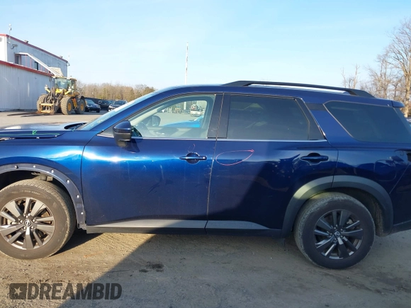 2022 Nissan Pathfinder SV with VIN 5N1DR3BA2NC216478, listed as a IAAI auction lot 41074844 with 58,243 mi miles and . Bid and sale history available at DreamBid. Image 14.