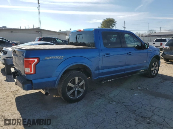 2015 Ford F-150 XLT with VIN 1FTEW1EP7FFA91810, listed as a Copart auction lot 44779895 with 190,229 mi miles and Salvage Title. Bid and sale history available at carsss.com. Image 3.