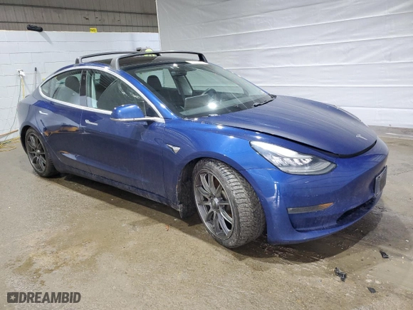 2019 Tesla Model 3 Long Range with VIN 5YJ3E1EB2KF393096, listed as a Copart auction lot 47637855 with 118,186 mi miles and Salvage Title. Bid and sale history available at carsss.com. Image 4.
