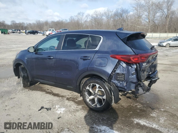 2020 Kia Sportage LX with VIN KNDPMCAC0L7650231, listed as a Copart auction lot 45720955 with 51,911 mi miles and Salvage Title. Bid and sale history available at carsss.com. Image 2.