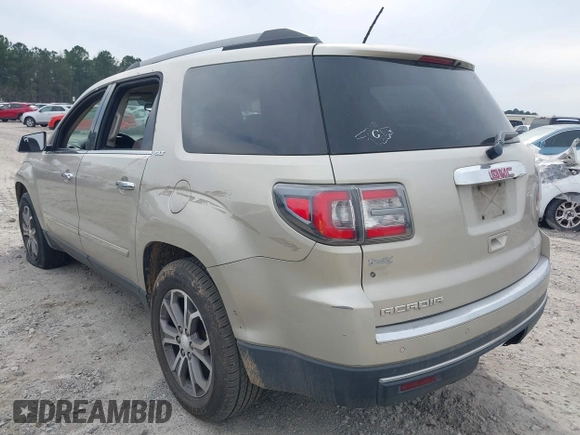2013 GMC Acadia SLT with VIN 1GKKRRKD8DJ159890, listed as a IAAI auction lot 41738458 with 199,765 mi miles. Bid and sale history available at carsss.com. Image 6.