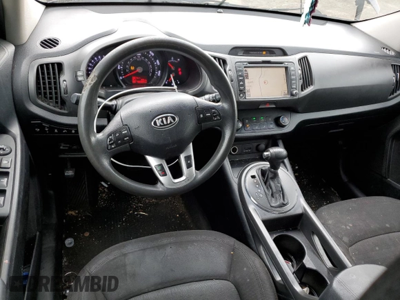 2011 Kia Sportage LX with VIN KNDPBCA24B7012852, listed as a Copart auction lot 63837085 with 186,805 mi miles and Salvage title. Bid and sale history available at DreamBid. Image 8.