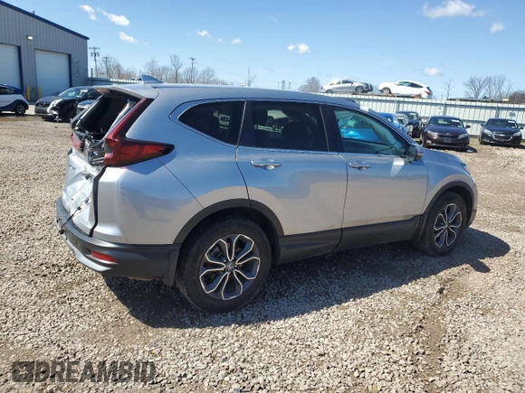 2021 Honda CR-V EX with VIN 2HKRW2H52MH627258, listed as a Copart auction lot 53127085 with 52,127 mi miles and Salvage Title. Bid and sale history available at carsss.com. Image 3.