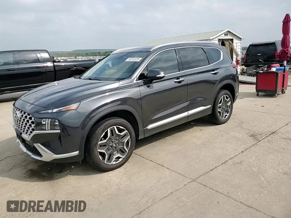 2021 Hyundai Santa Fe Limited with VIN 5NMS4DAL2MH343332, listed as a Copart auction lot 50752055 with 91,219 mi miles and Salvage Title. Bid and sale history available at carsss.com. Image 14.