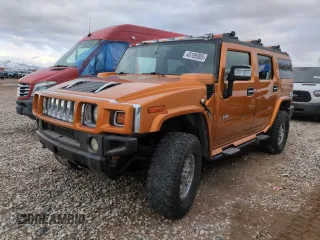 2006 Hummer H2 with VIN 5GRGN23U56H118676, listed as a Copart auction lot 45185005 with 213,871 mi miles and Clean Title. Bid and sale history available at carsss.com. Image 1.