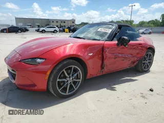 2016 Mazda MX-5 Miata Grand Touring z VIN JM1NDAD71G0105034, wystawiony jako Copart lot #56299925 z przebiegiem 25 266 mil mil oraz Szkoda całkowita • Salvage title. Historia ofert i sprzedaży dostępna na DreamBid. Obrazek 1.