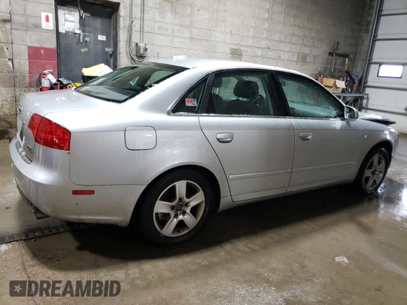 2006 Audi A4 2.0T with VIN WAUDF78E66A272433, listed as a Copart auction lot 44029905 with 171,567 mi miles and Salvage Title. Bid and sale history available at carsss.com. Image 3.