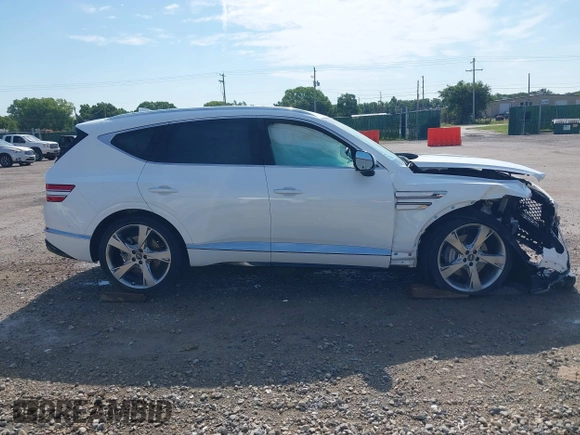 2022 Genesis GV80 with VIN KMUHBDSB2NU079042, listed as a IAAI auction lot 42695020 with 18,719 mi miles and . Bid and sale history available at DreamBid. Image 14.