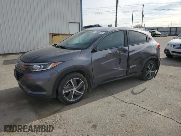 2022 Honda HR-V EX with VIN 3CZRU6H55NM730502, listed as a Copart auction lot 47095415 with 39,791 mi miles and Salvage Title. Bid and sale history available at carsss.com. Image 1.