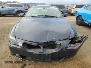2007 BMW 6 Series 650i with VIN WBAEH13577CR46470, listed as a Copart auction lot 81734804 with 173,548 mi miles and Salvage Title. Bid and sale history available at carsss.com. Image 5.