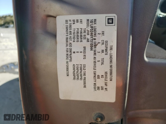 2000 Chevrolet Cavalier LS z VIN 1G1JF5246Y7310844, wystawiony jako Copart lot #70492794 z przebiegiem Nie podano mil oraz Szkoda całkowita • Salvage title. Historia ofert i sprzedaży dostępna na DreamBid. Obrazek 12.